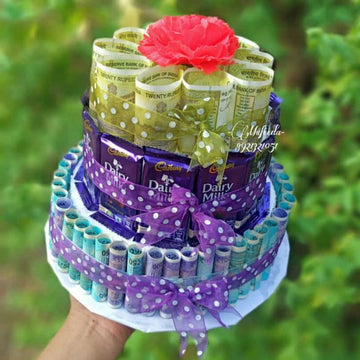 Luxury Dairy Milk Chocolate Cake with Cash Surprise – Perfect Gift