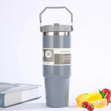 Evolluxi 890 ML Insulated Stainless Steel Tumbler with Straw – Leak-Proof, BPA-Free, Hot & Cold Travel Mug
