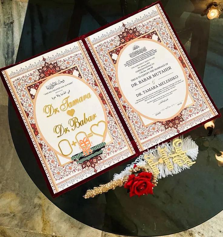 Celebrate Your Nikah in Style – Exclusive Acrylic Cut Booklets myregalohub