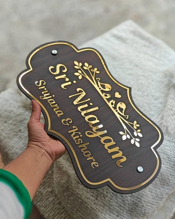 "Custom Name Door Plates with Unique Designs – Personalized for You