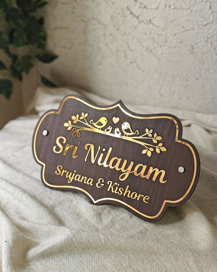 "Custom Name Door Plates with Unique Designs – Personalized for You