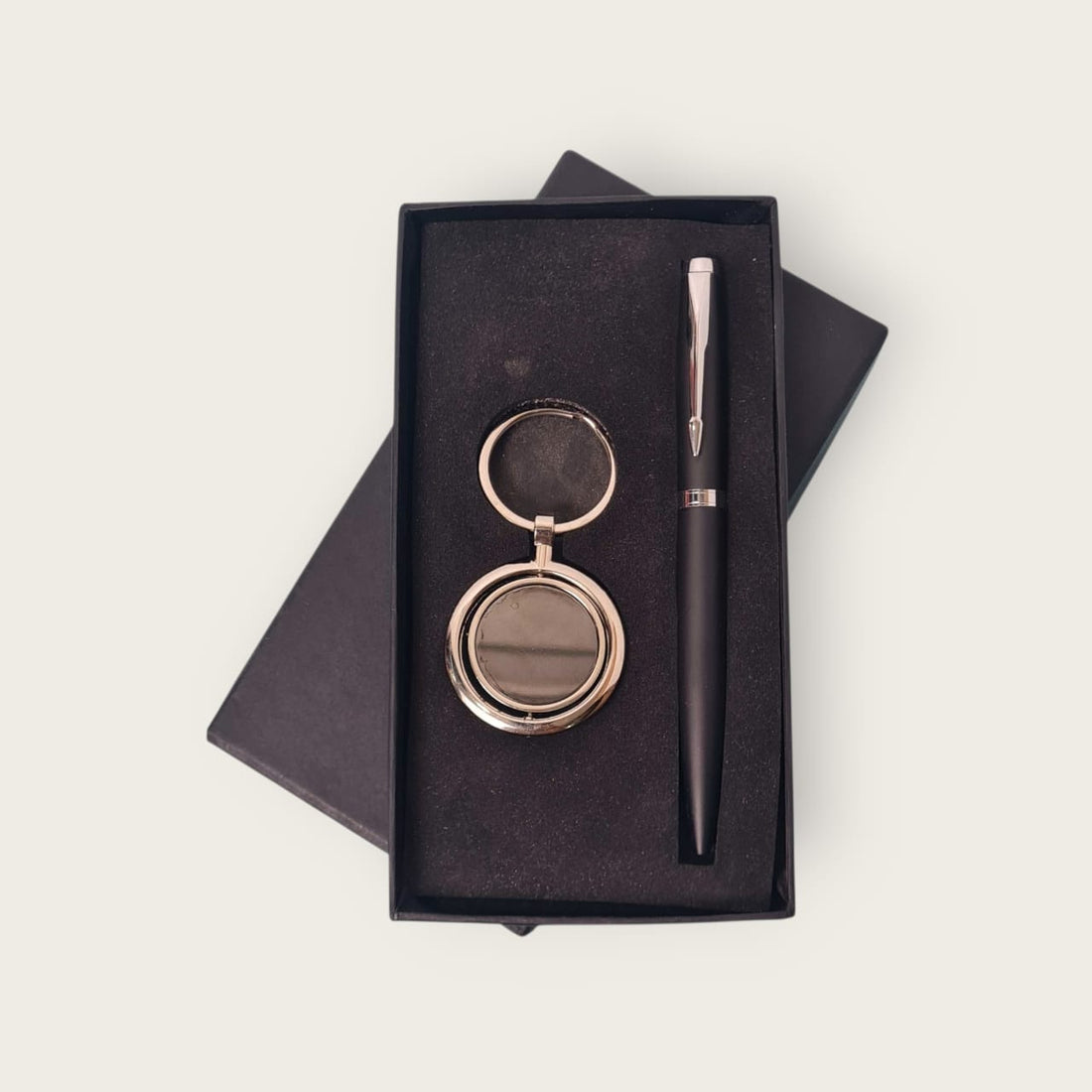 Custom Engraved Metal Keychain & Pen Set – Name or Logo Personalisation