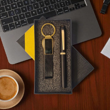 Custom Engraved Name Keychain & Pen – Sleek Metal Finish
