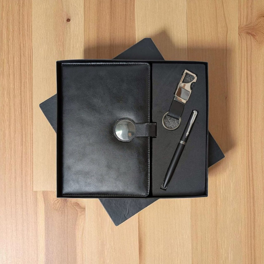 Branded Diary, Pen & Keychain Set – Ideal for Corporate or Event Gifting