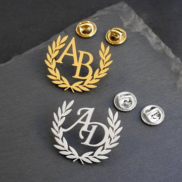 Personalised Advocate Initial Pin – Luxury Gold & Silver Finish