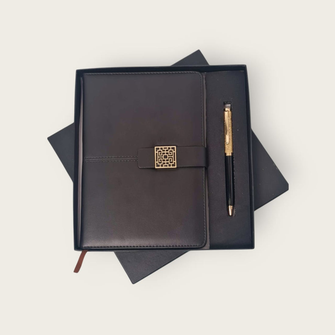 Personalised Flap Diary & Pen Gift Set – Custom Name & Logo