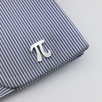 Pi Symbol Cufflink – 22K Gold Plated & 925 Silver Plated