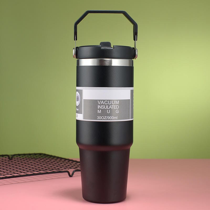 Evolluxi 890 ML Insulated Stainless Steel Tumbler with Straw – Leak-Proof, BPA-Free, Hot & Cold Travel Mug