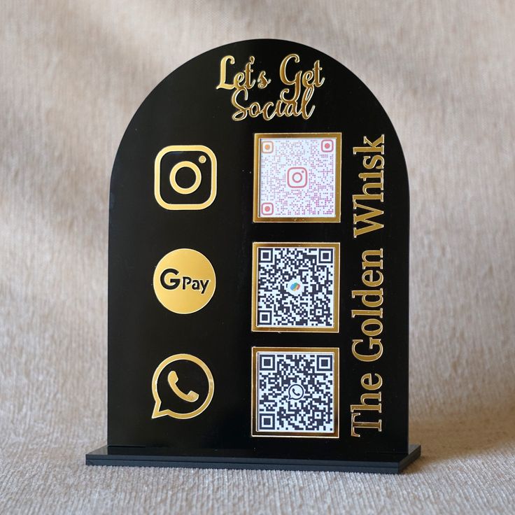 Custom QR Code Review Stand – Boost Your Google & Instagram Reviews!