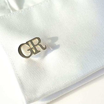 Customizable 22K Gold Plated Initial Cufflinks – Ideal for Weddings & Gifting