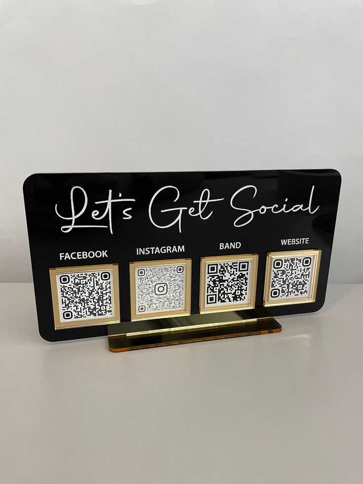 Personalized Review Table Stand | Google, Instagram & Website QR