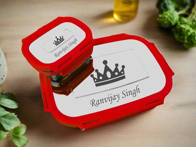 Personalised Kids Tiffin Box – Vacuum Insulated | Custom Name & Character | 4 Color Options
