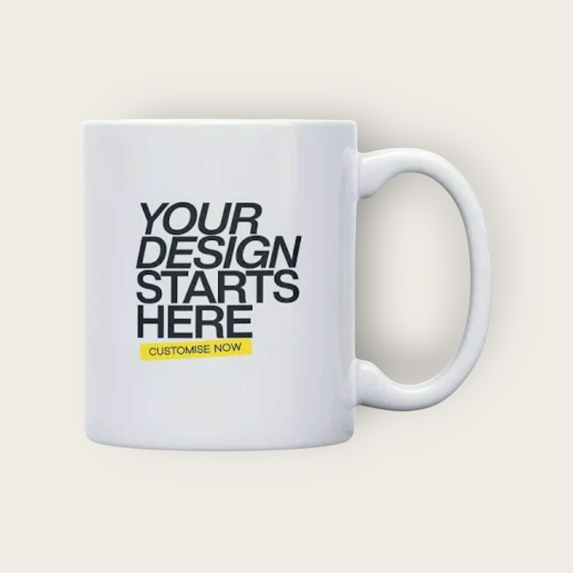 Customisable White Mug – Showcase Your Brand Logo in Style