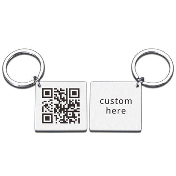 Custom Acrylic Barcode Keychain – Personalized with Your Song, Name, or Code
