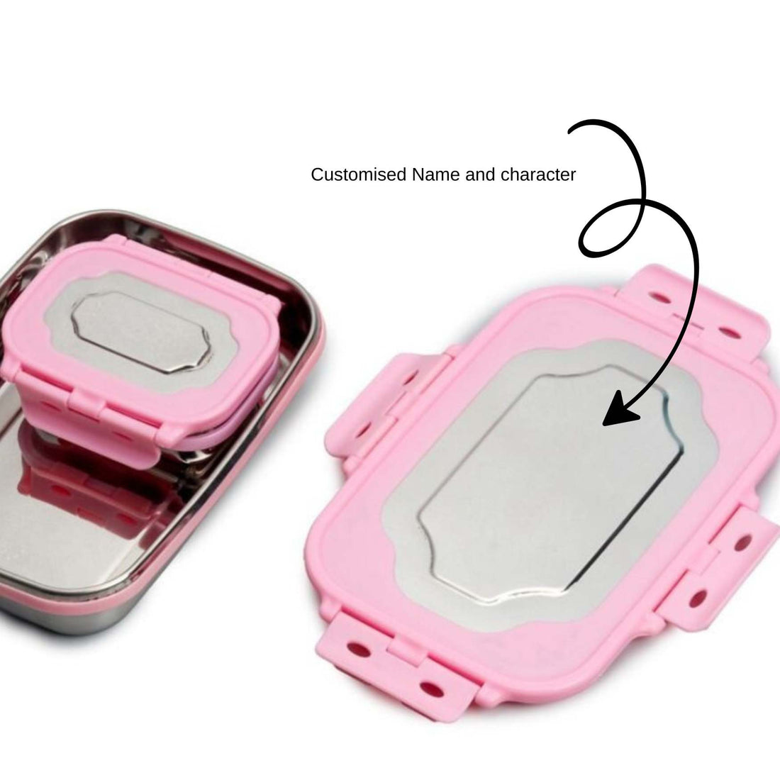 Personalised Kids Tiffin Box – Vacuum Insulated | Custom Name & Character | 4 Color Options